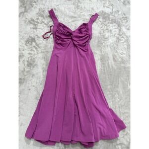 Moda International Tunic Dress Women's Size XS Light Purple Sleeveless Flare EUC